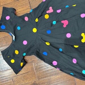 Wild Rich Kids New Black Polkadot Mickey Head Twirl Dress Girls size 11/12